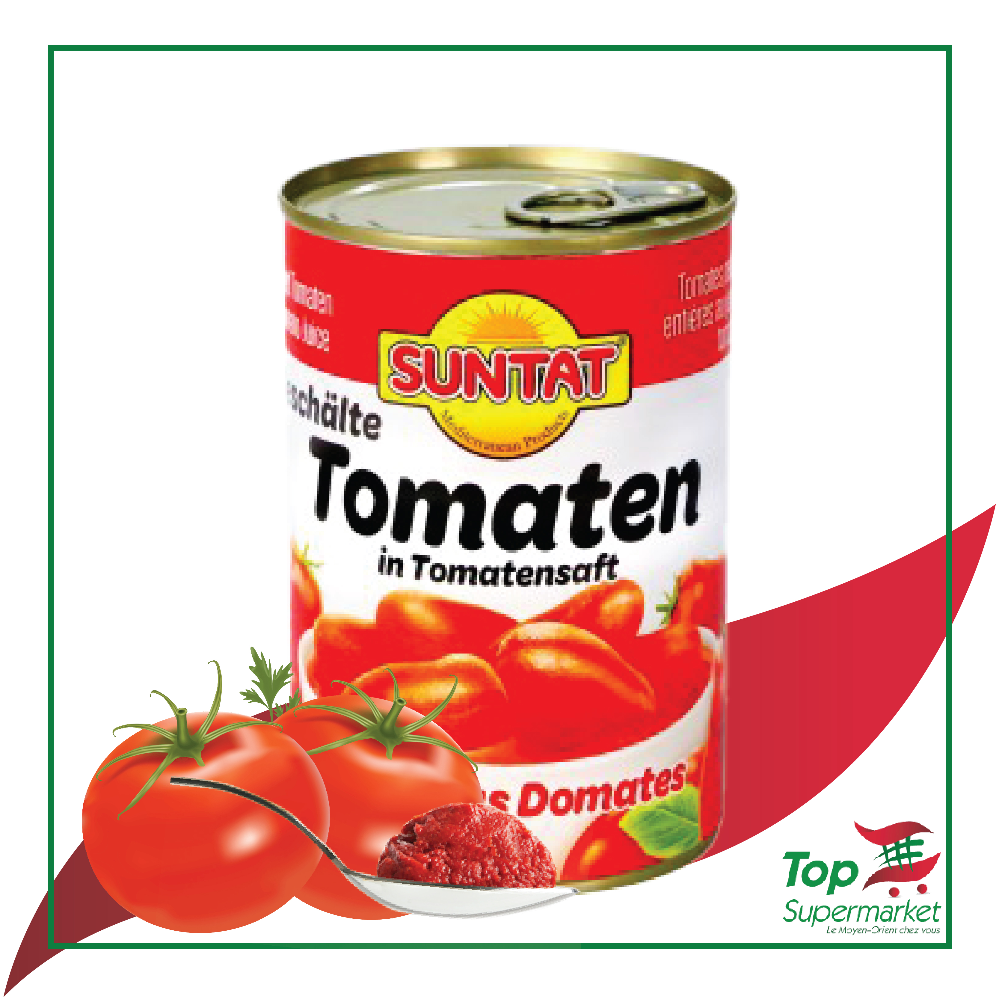 Suntat tomates pelées 425gr
